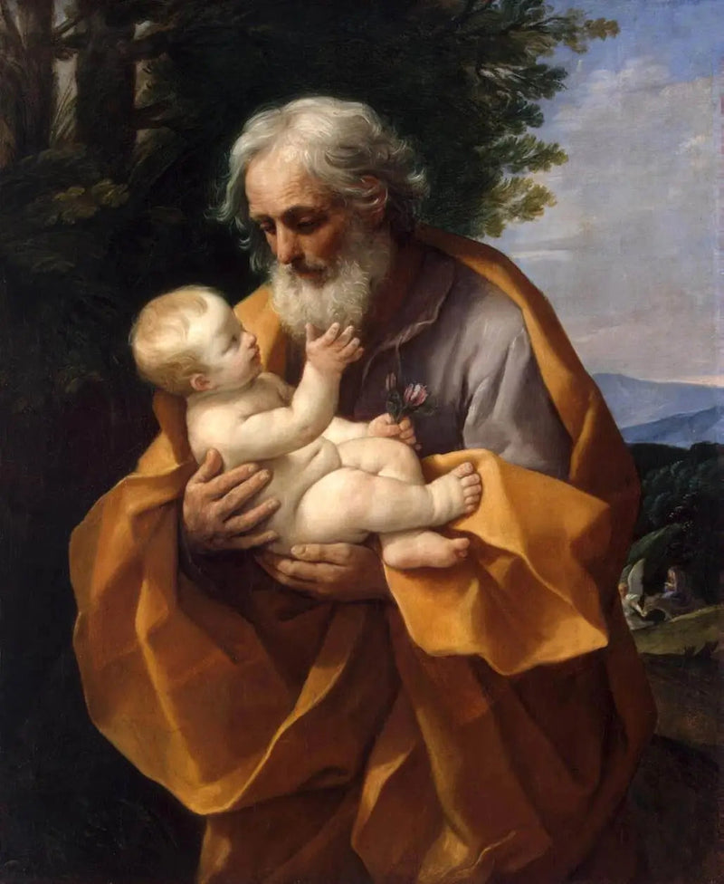 Saint Joseph ile Kucağında Çocuk İsa - Guido Reni