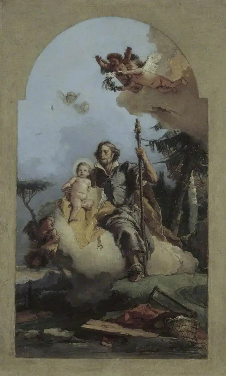 Aziz Joseph ve Çocuk İsa - Giovanni Battista Tiepolo