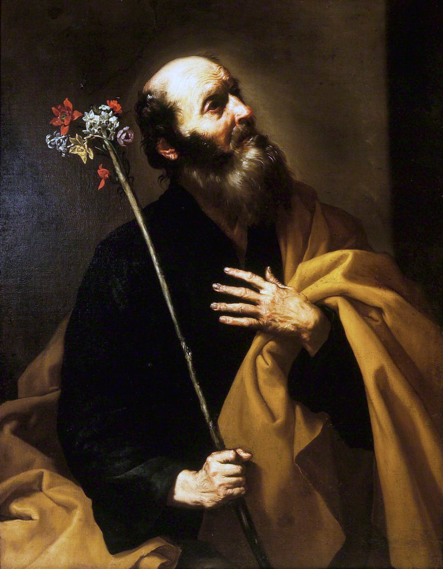 Saint Joseph ile Çiçek Açmış Çubuk - Jusepe de Ribera