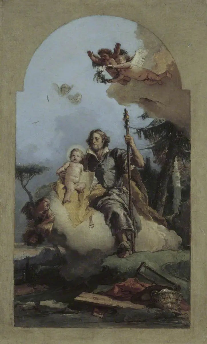 Aziz Joseph ve Çocuk İsa - Giovanni Battista Tiepolo
