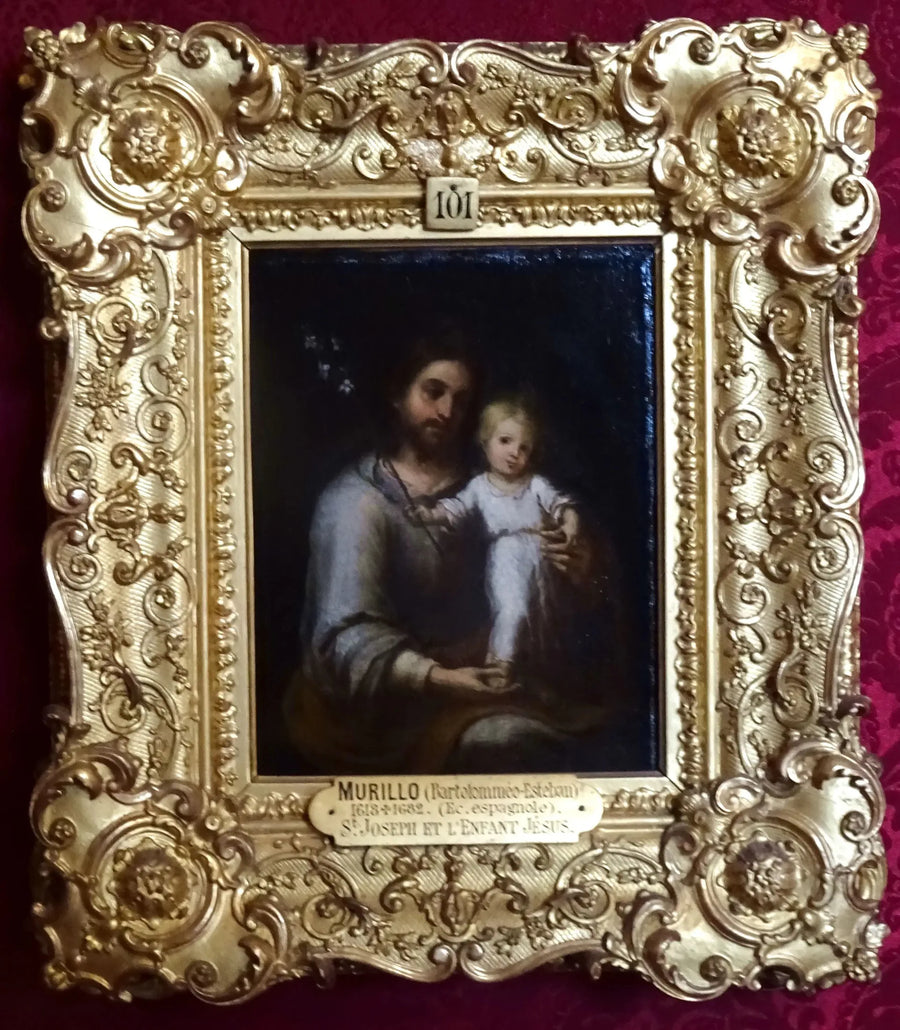 Saint Joseph ve Çocuk İsa - Bartolomé Esteban Murillo