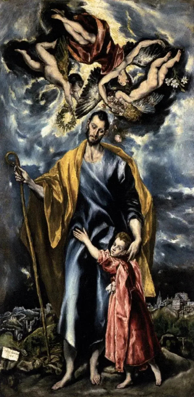 Aziz Yusuf ve Çocuk İsa (Aziz Yusuf Şapeli) - El Greco