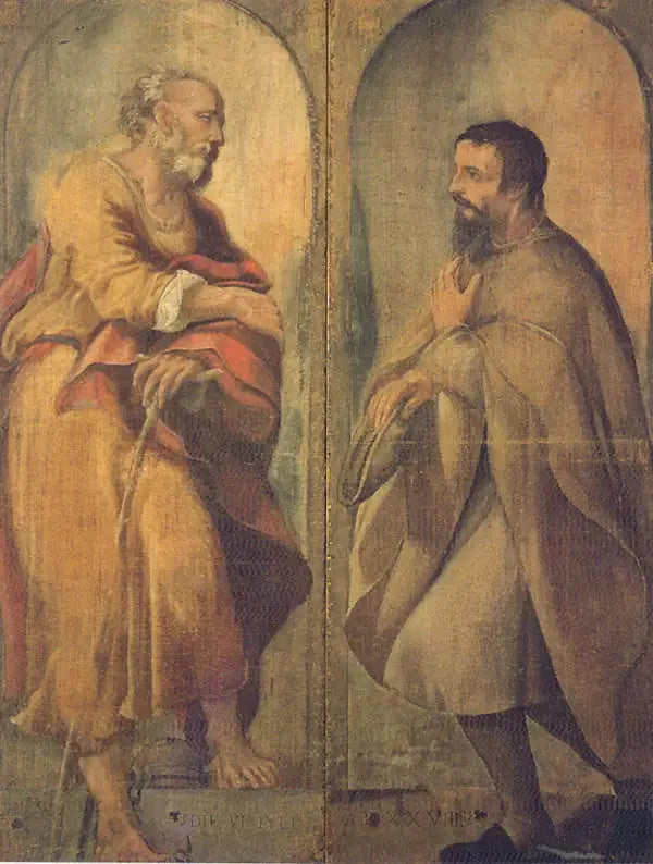 Saint Joseph ve Bir Dindar - Antonio da Correggio