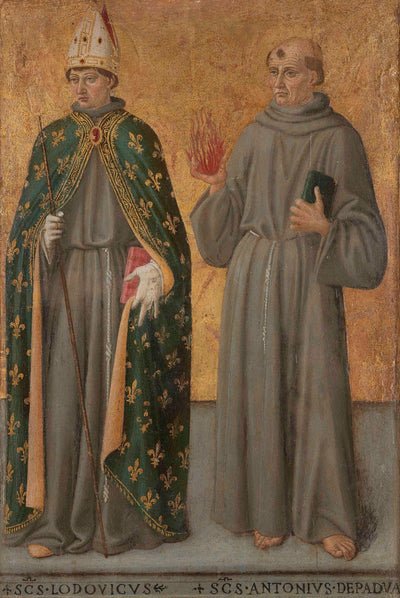 Saint Louis de Toulouse et Saint Antoine de Padoue - Cosimo Rosselli - Alpha Reproduction