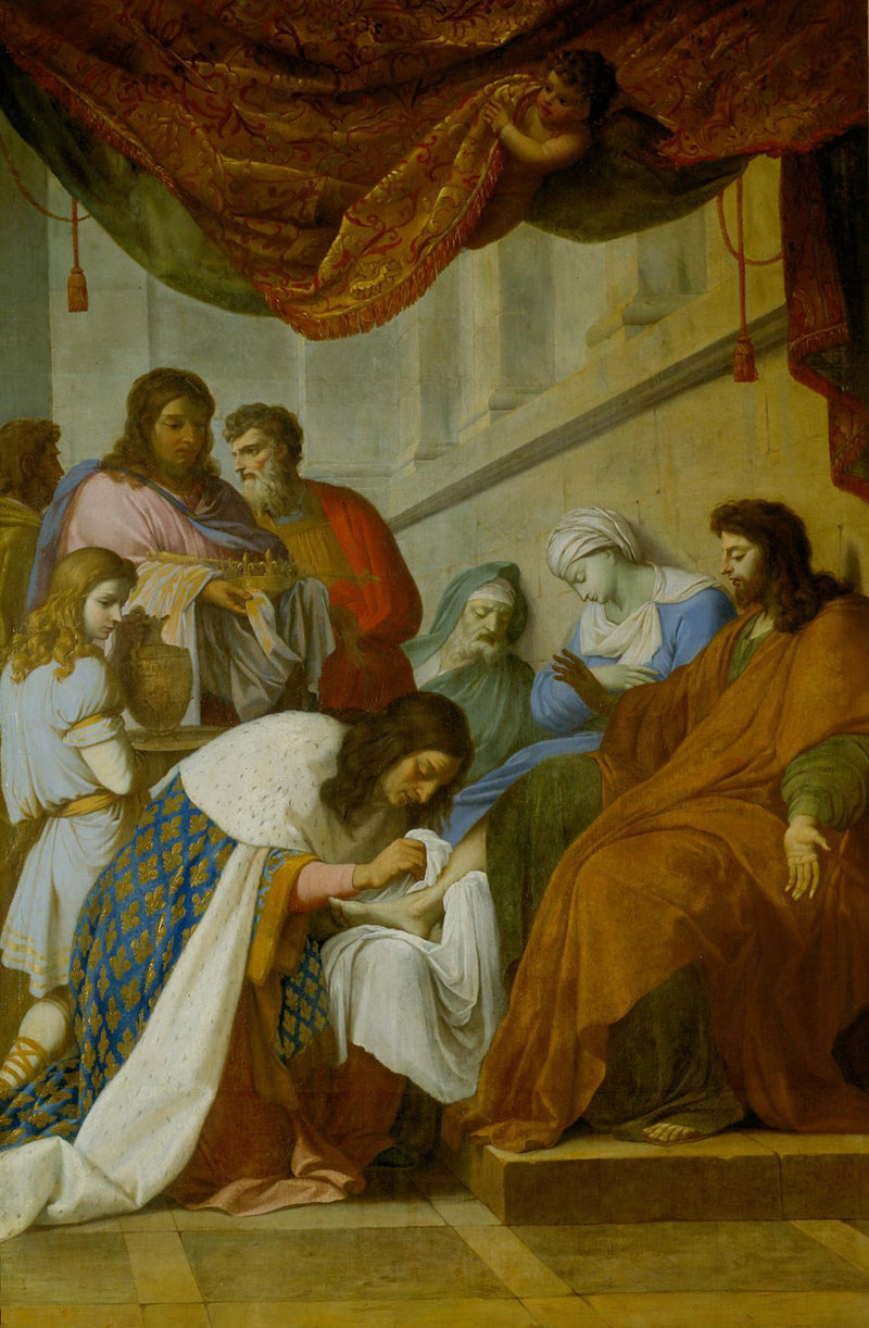 Saint Louis Hastaları Tedavi Ediyor - Eustache Le Sueur