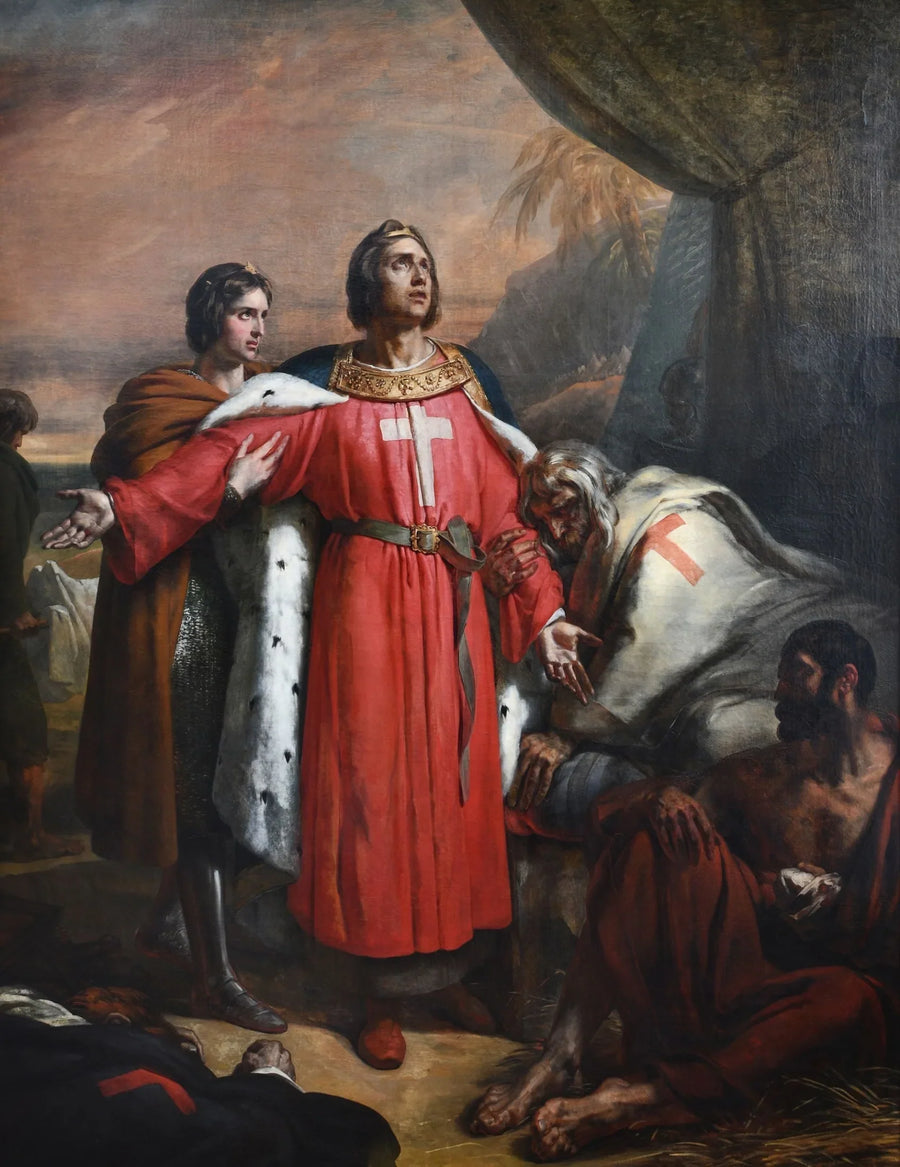 Saint Louis Peste Hastalarını Ziyaret Ediyor - Ary Scheffer