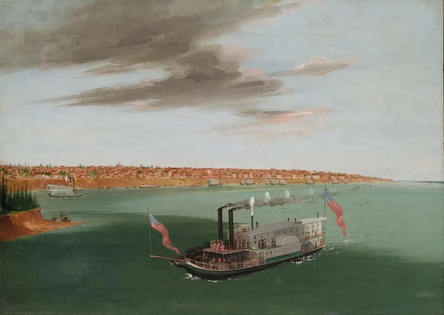 Saint-Louis Nehri'nden Aşağıdan Görünüm - George Catlin