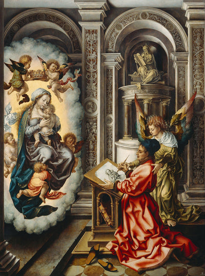 Saint Luc peignant la Vierge - Jan Gossaert - Alpha Reproduction