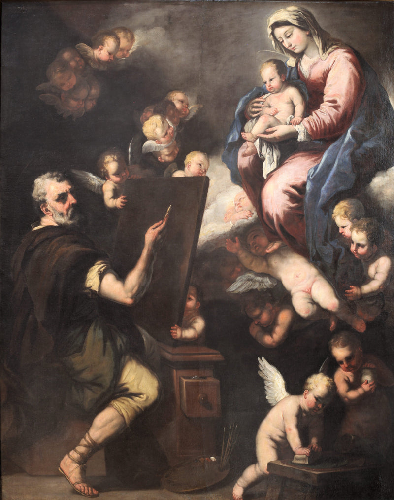 Saint Luc İsa'yı resmediyor - Luca Giordano