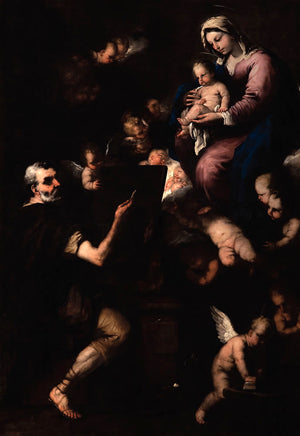 Saint Luc Virgen'i Resmediyor - Luca Giordano