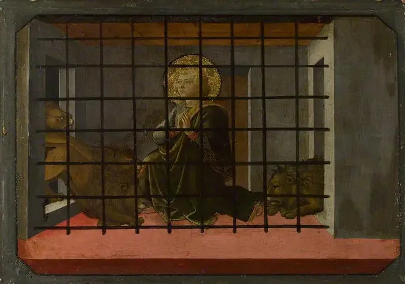 Saint Mamas Hapishanede Aslanlara Atıldı - Fra Filippo Lippi