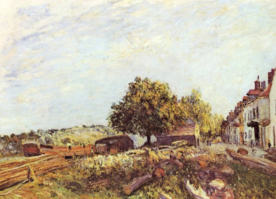 Saint-Mammès sabah - Alfred Sisley