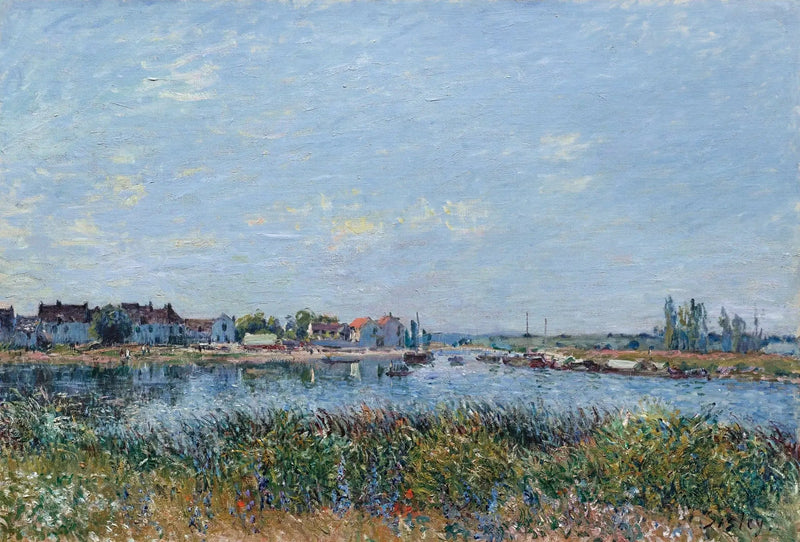 Saint-Mammès sabah - Alfred Sisley