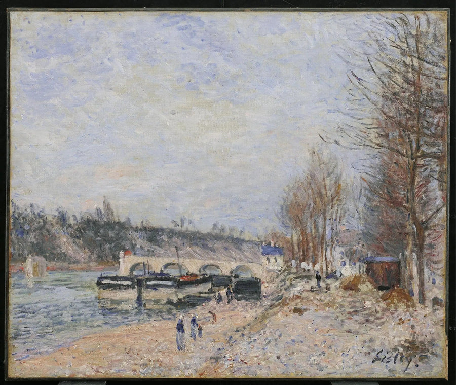 Saint-Mammès, gri zaman - Alfred Sisley