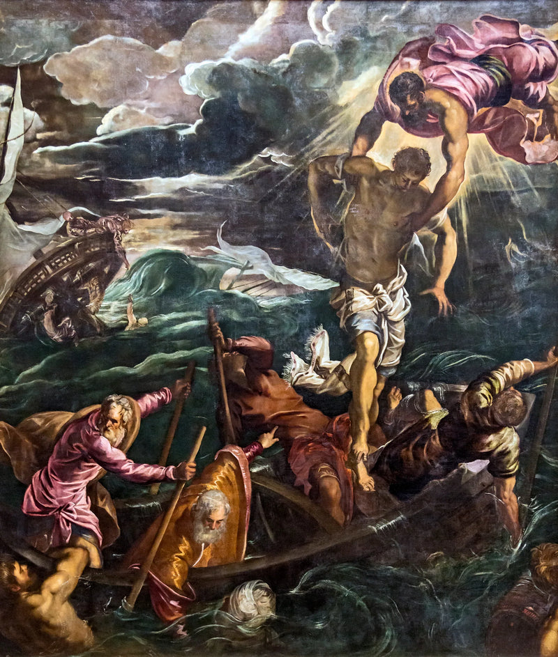 Saint Marc Sarracını Kayıptan Kurtarırken - Jacopo Tintoretto