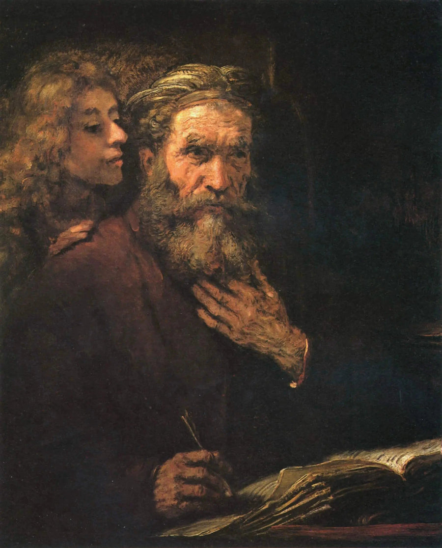 Aziz Matta ve Melek - Rembrandt