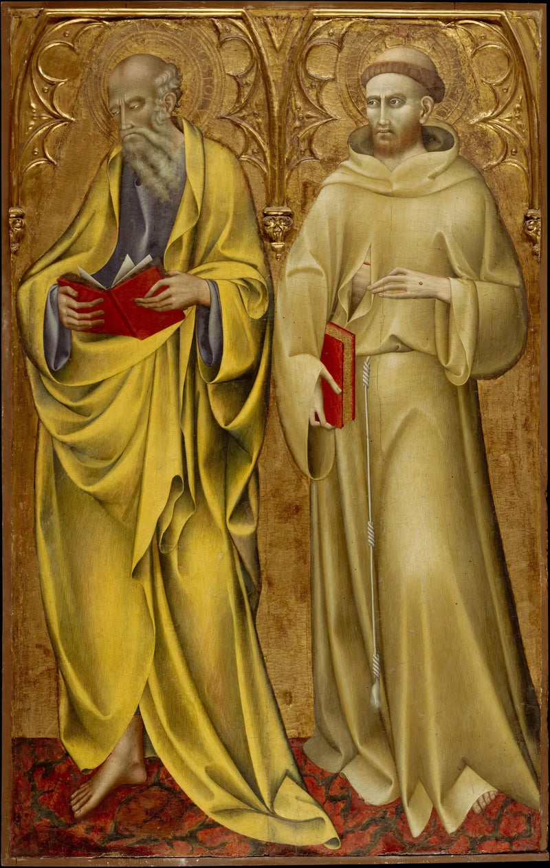 Aziz Matthieu ve Aziz François - Giovanni di Paolo