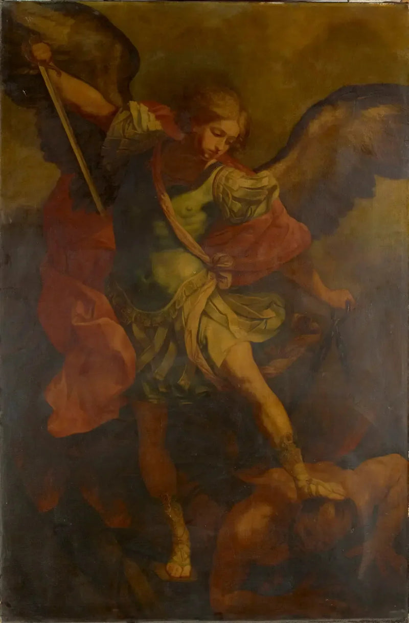 Saint Michel Archange Ejderhayı Yenen - Joshua Reynolds