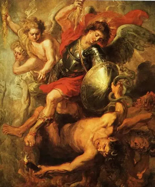 Aziz Michel isyan melekleri alt ediyor - Peter Paul Rubens