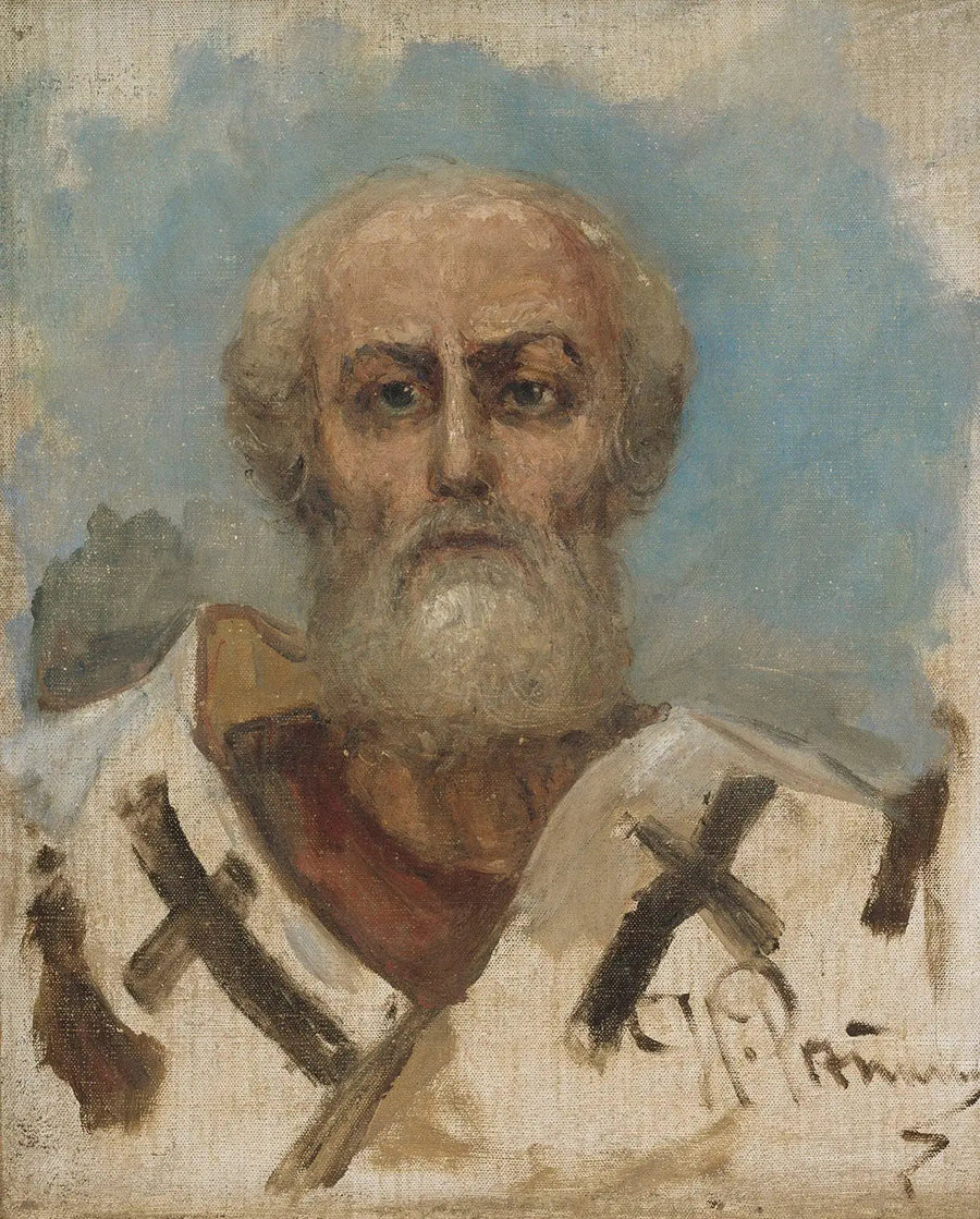 Aziz Nikola, taslak - Ilya Repin