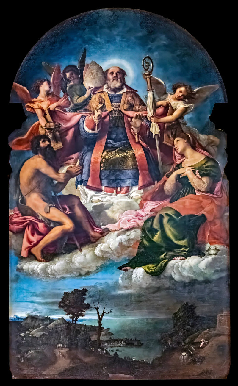 Aziz Nikolaos Yüceliğinde - Lorenzo Lotto