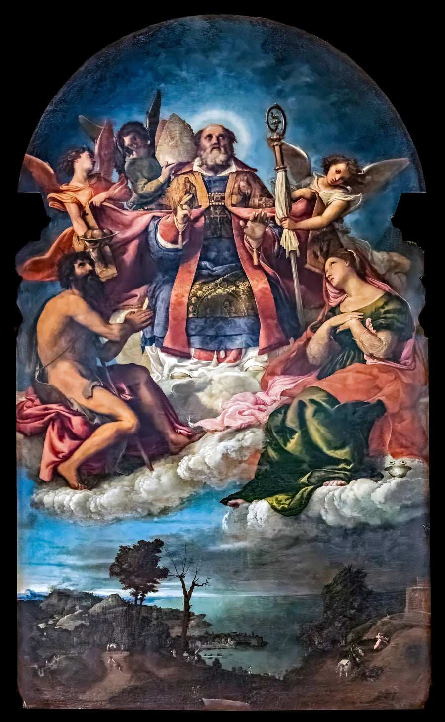 Aziz Nikolaos Yüceliğinde - Lorenzo Lotto