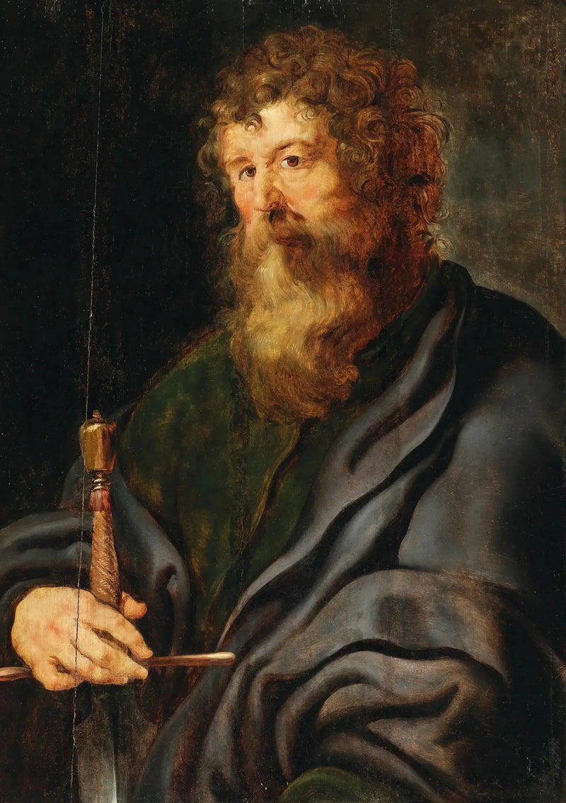 Aziz Paul bir kılıçla - Peter Paul Rubens