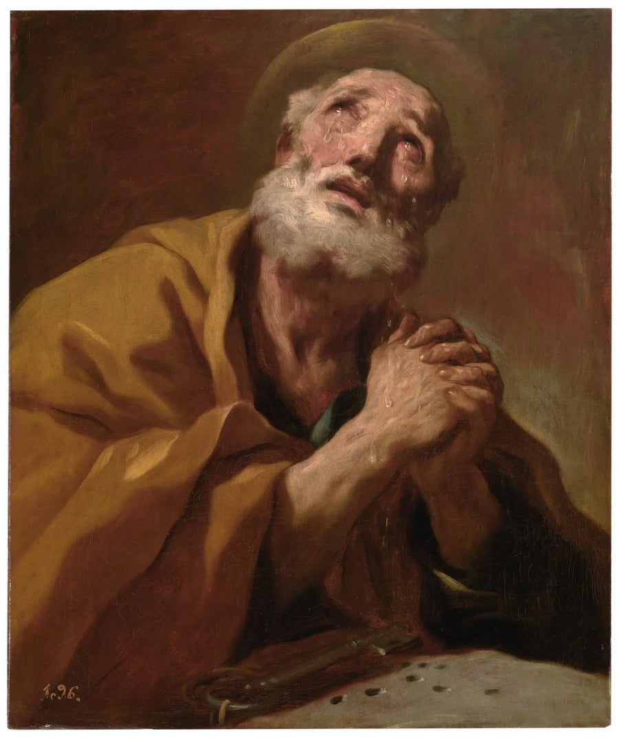 Ağlayan Aziz Petrus - Luca Giordano