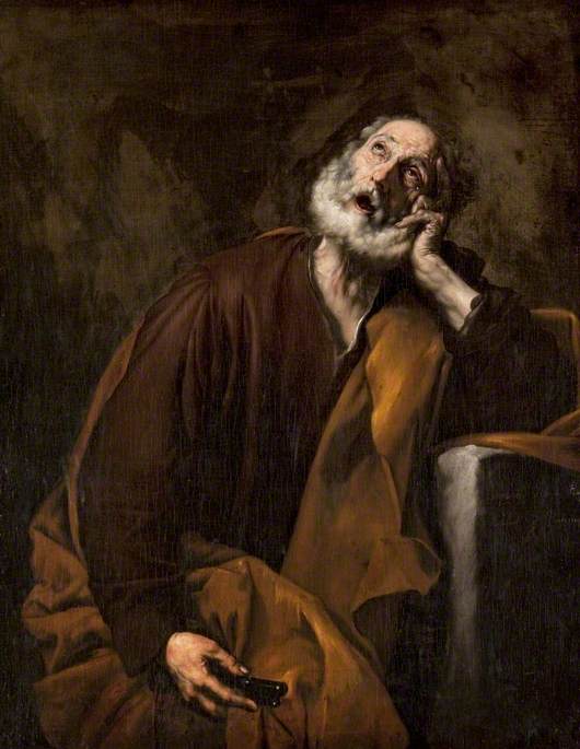 Aziz Petrus Tövbe Eden - Jusepe de Ribera