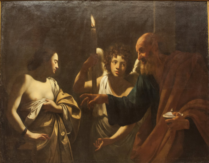 Saint Pierre ziyaret eden tutuklu olan Aziz Agatha - Simon Vouet