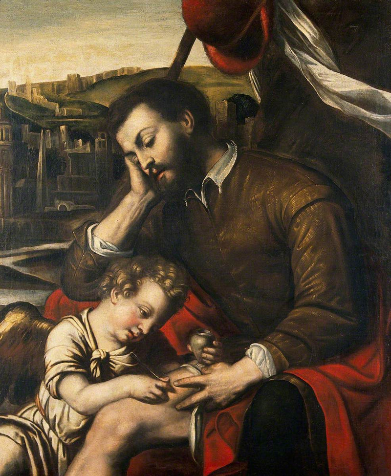 Saint Roch ve Melek - Alessandro Bonvicino