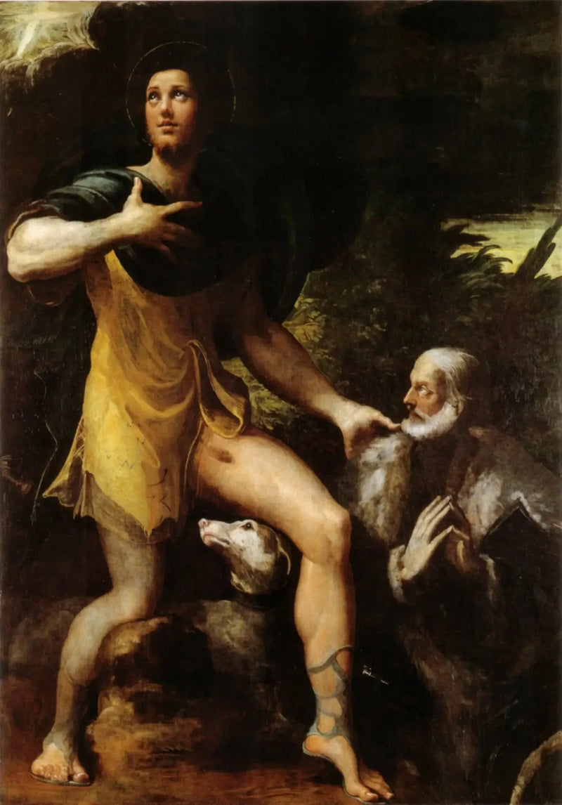 Saint Roch ve Bir Bağışçı - Parmigianino