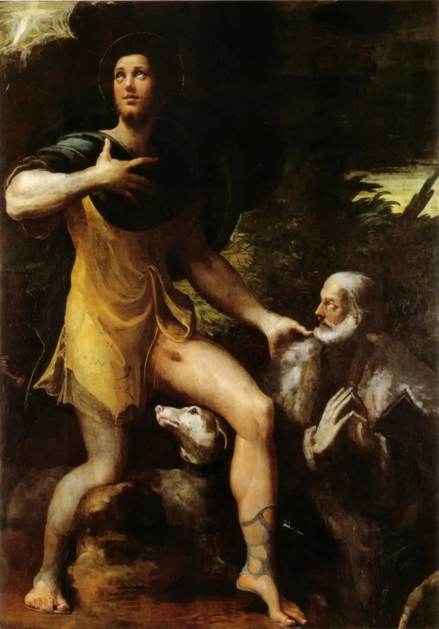 Saint Roch ve Bir Bağışçı - Parmigianino