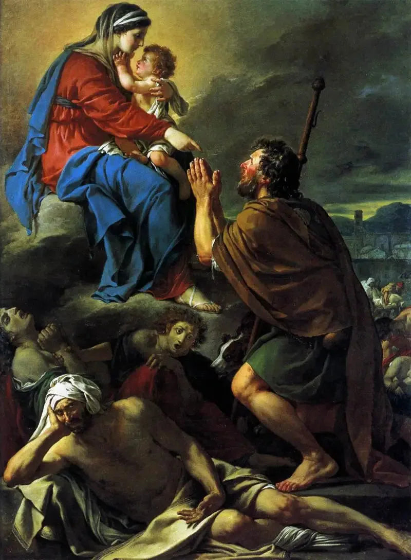 Bakire'nin Önünde Şefaat Eden Saint Roch - Jacques-Louis David