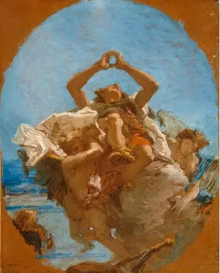 Melekler tarafından göğe yükseltilmiş Saint Roch - Giovanni Battista Tiepolo