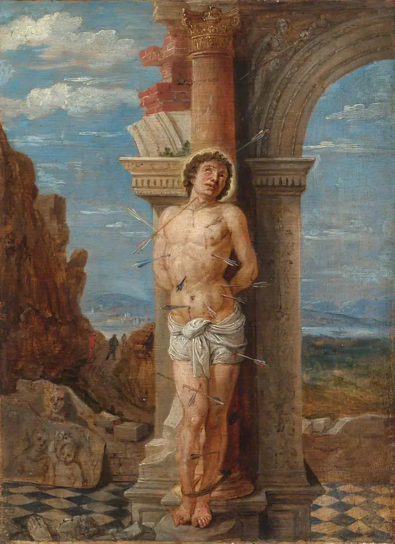 Saint Sebastian (Andrea Mantegna'ya göre) - David Teniers genç