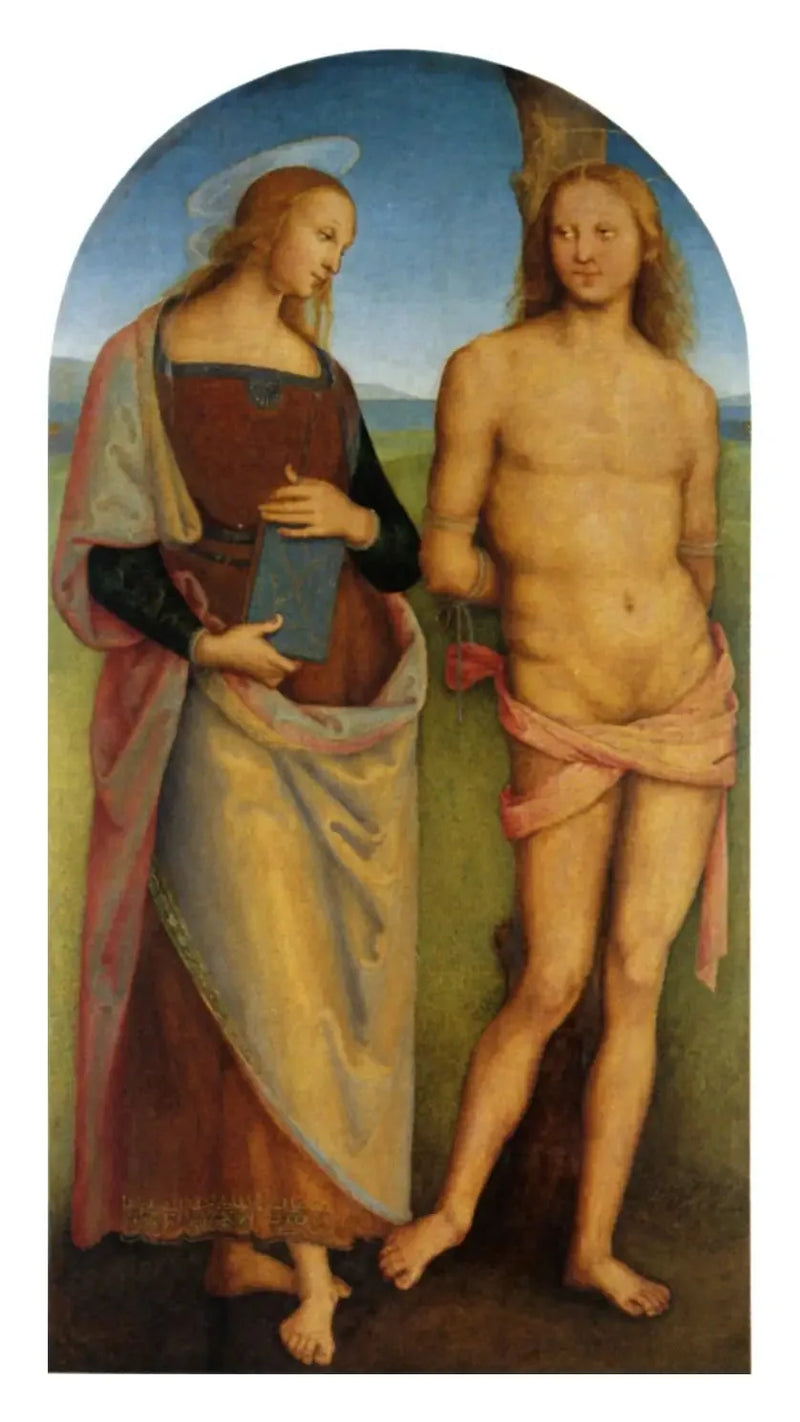 Aziz Sebastian ve Aziz Apollonia - Pietro Perugino