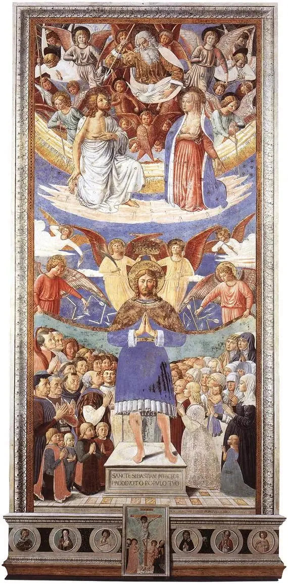 Aziz Sebastian Aracısı - Benozzo Gozzoli