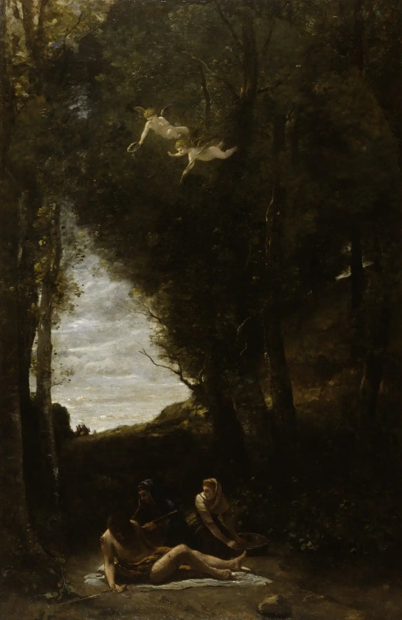 Aziz Sebastian'un Kadınlar Tarafından Kurtarılması - Jean-Baptiste Camille Corot