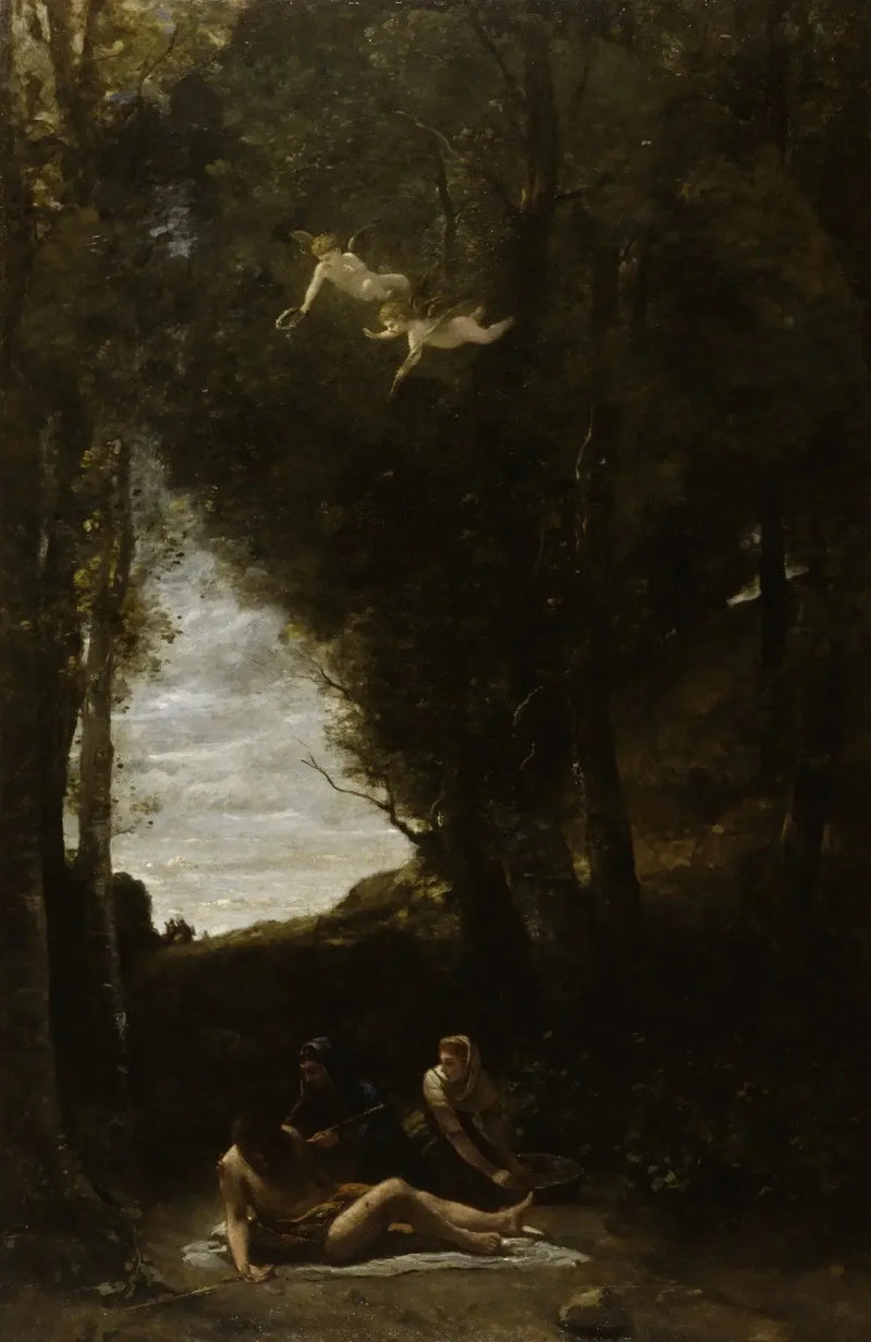 Aziz Sebastian'un Kadınlar Tarafından Kurtarılması - Jean-Baptiste Camille Corot