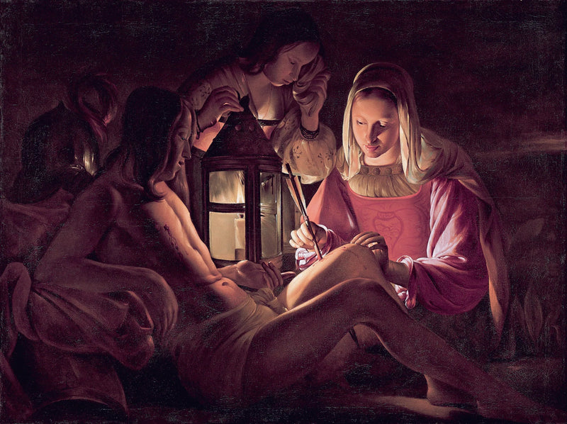 İrène tarafından tedavi edilen Aziz Sebastian - Georges de La Tour
