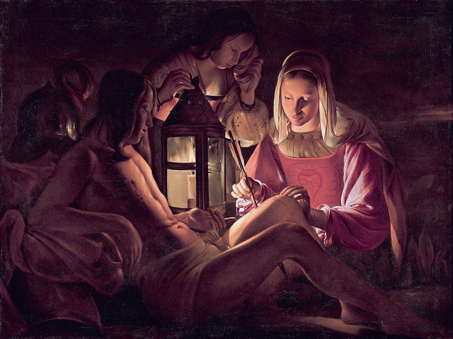 İrène tarafından tedavi edilen Aziz Sebastian - Georges de La Tour
