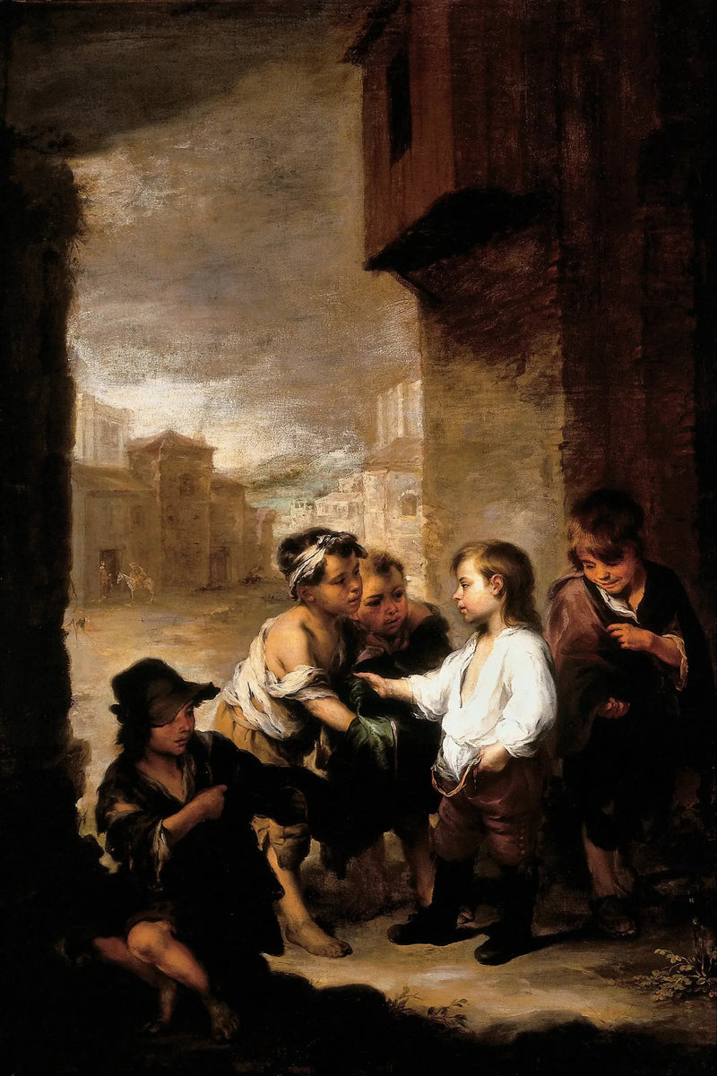 Saint Thomas de Villanueva Çocuk Dilencilere Giysilerini Paylaşıyor - Bartolomé Esteban Murillo