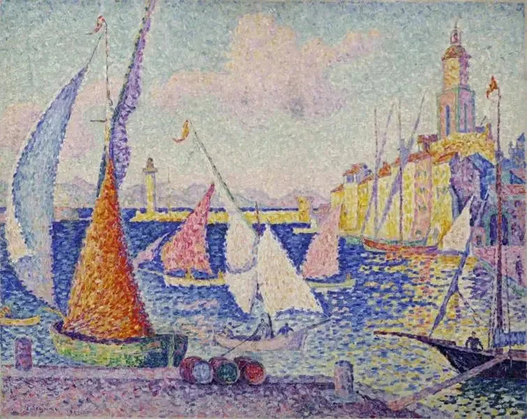 Saint-Tropez, iskele - Paul Signac