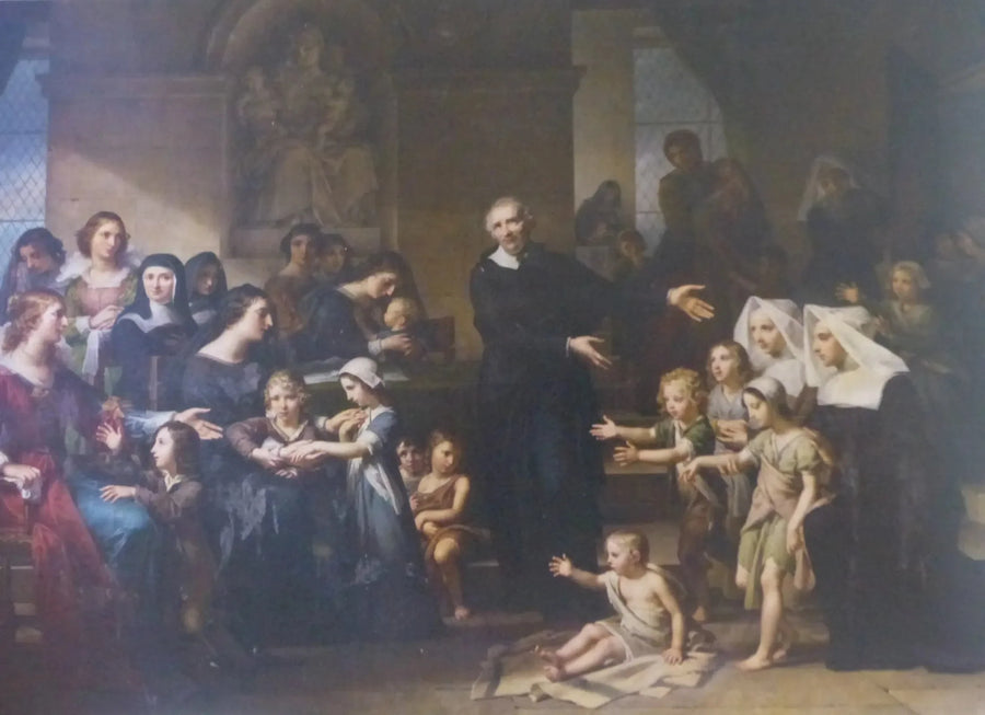 Saint Vincent de Paul Hayırseverliği Vaaz Ediyor - Charles Meynier