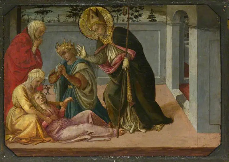 Saint Zeno Gallienus'un Kızını Exorcise Ediyor - Fra Filippo Lippi