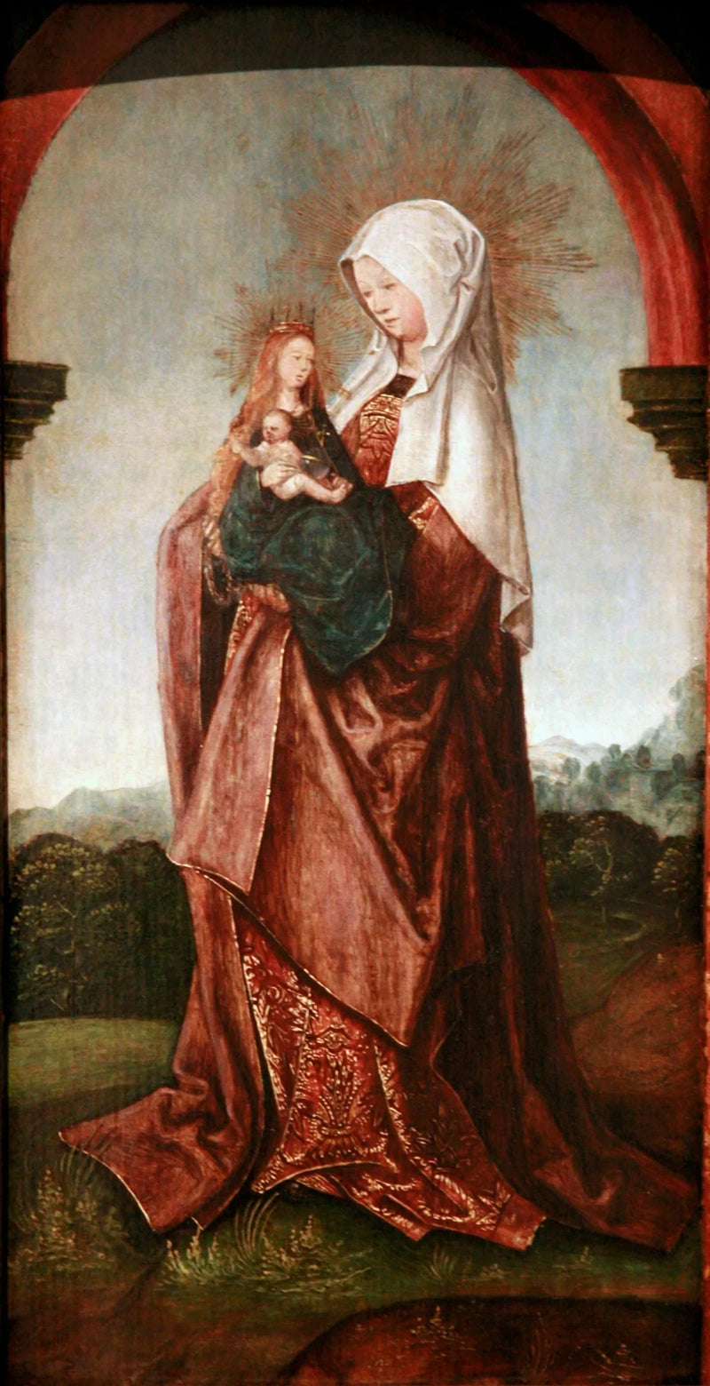 Azize Anne, Meryem Ana ve Çocuk - Jacob Cornelisz van Oostsanen