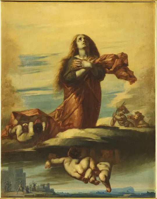 Cennet'ten alınmış Sainte Barbe - Jean-François Millet