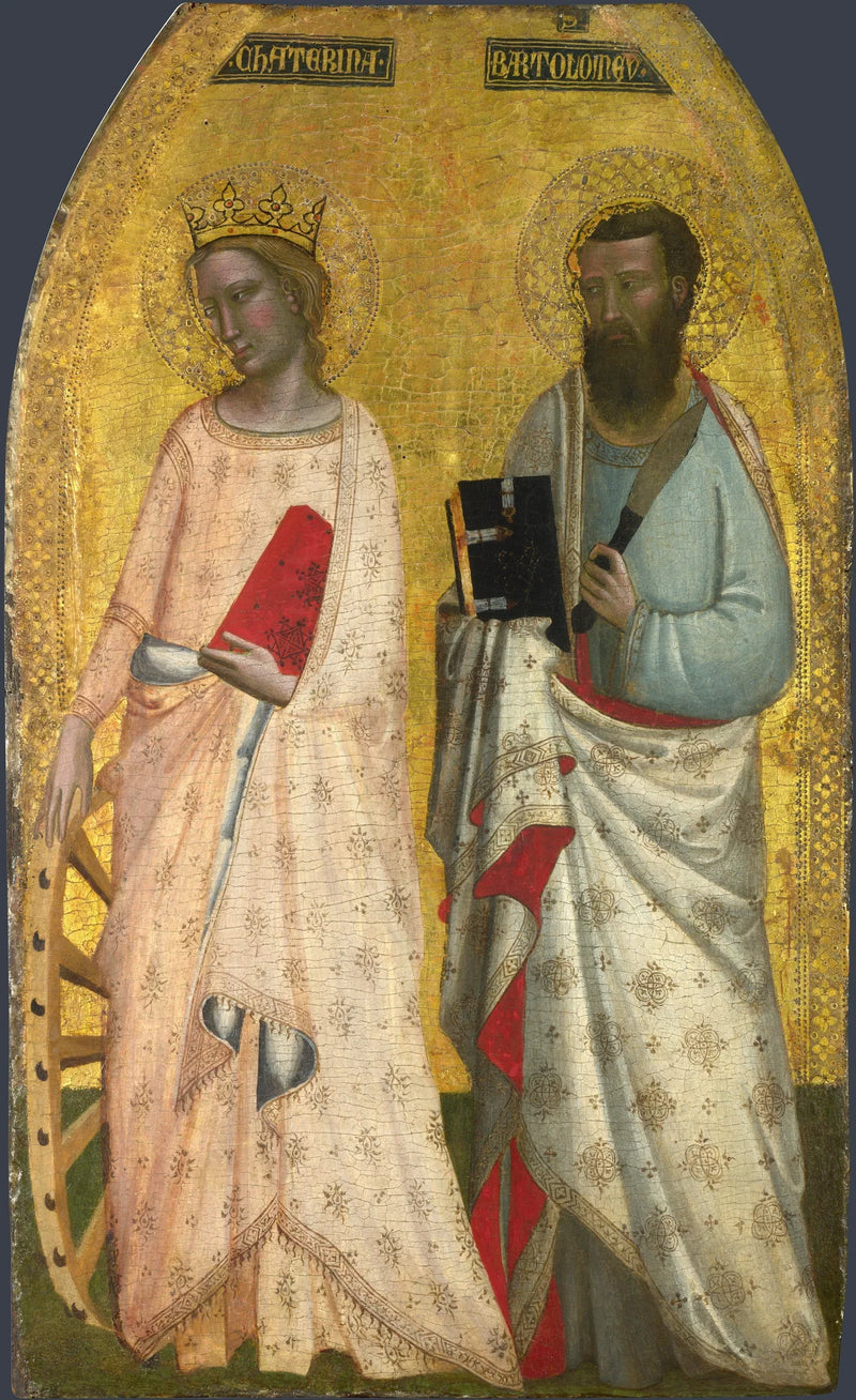 Sainte Catherine ve Saint Barthélemy - Allegretto Nuzi
