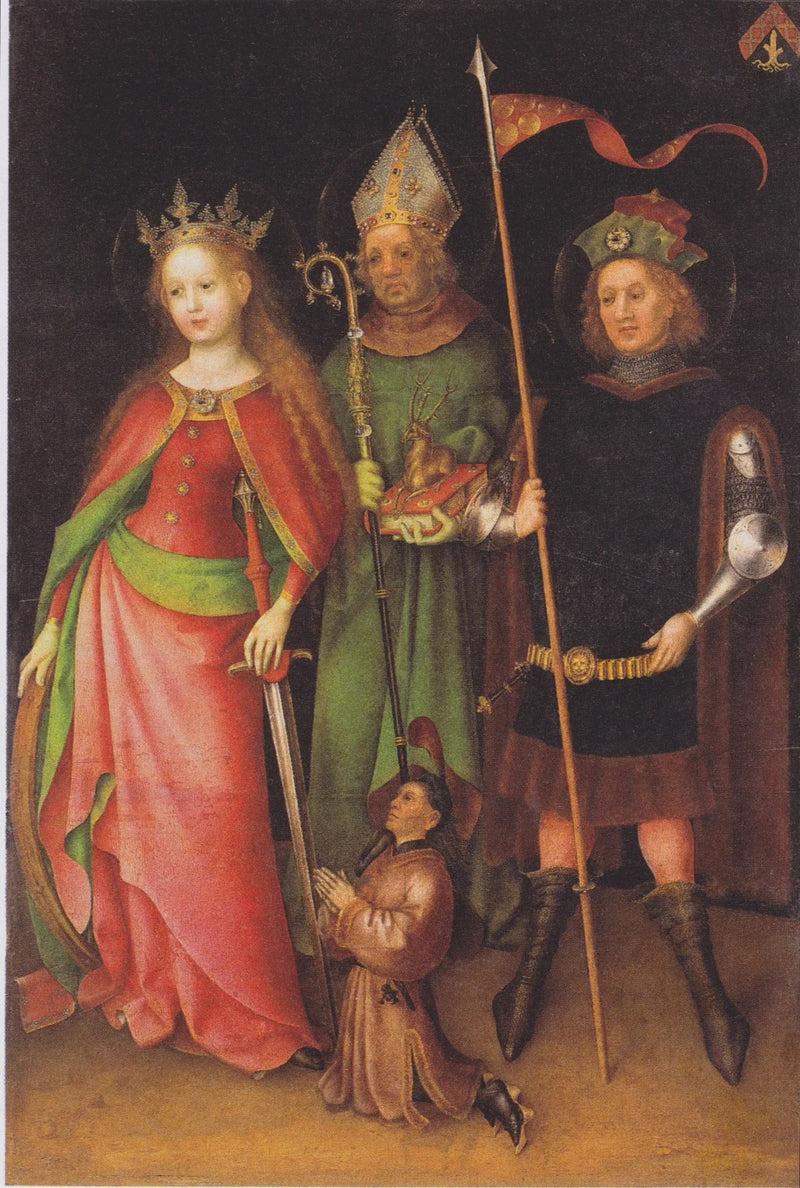 Sainte Catherine, Saint Hubert ve Saint Quirinus (Son Yargı Çanı) - Stefan Lochner